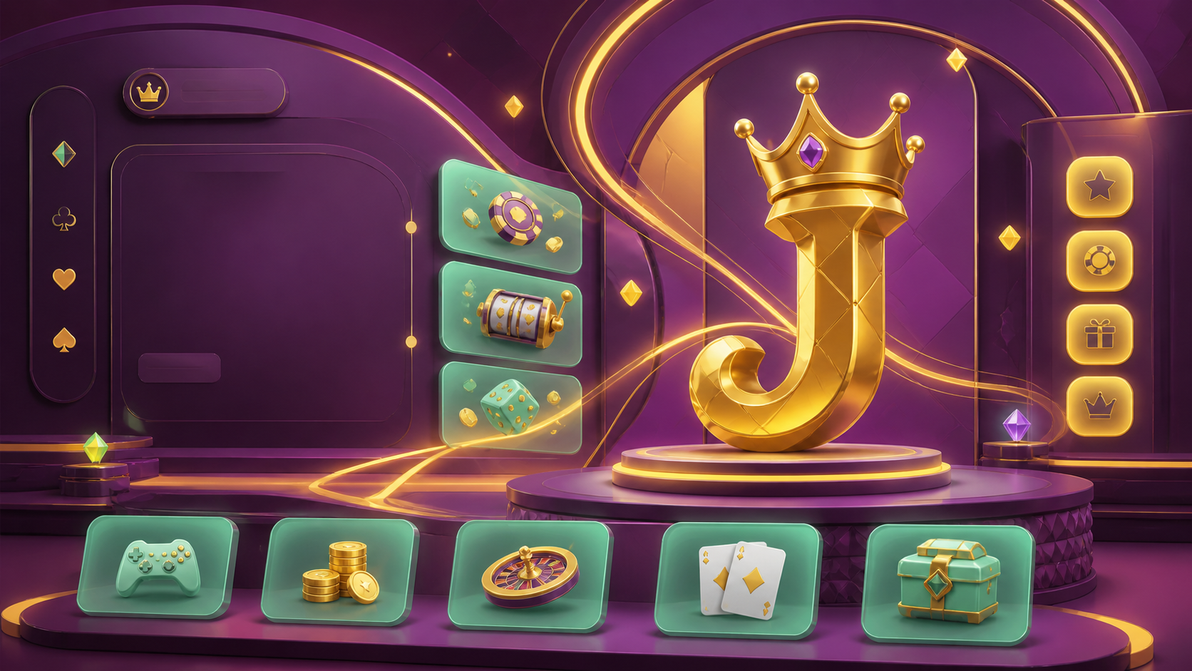 Joy Casino — крупная неоновая игровая сцена